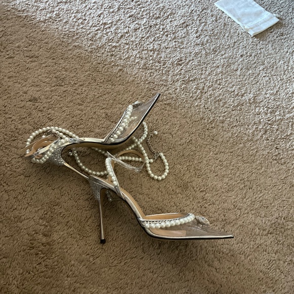 MACH & MACH Diamond of Elizabeth Embellished PVC Patent-Leather Heels - Picture 8 of 10